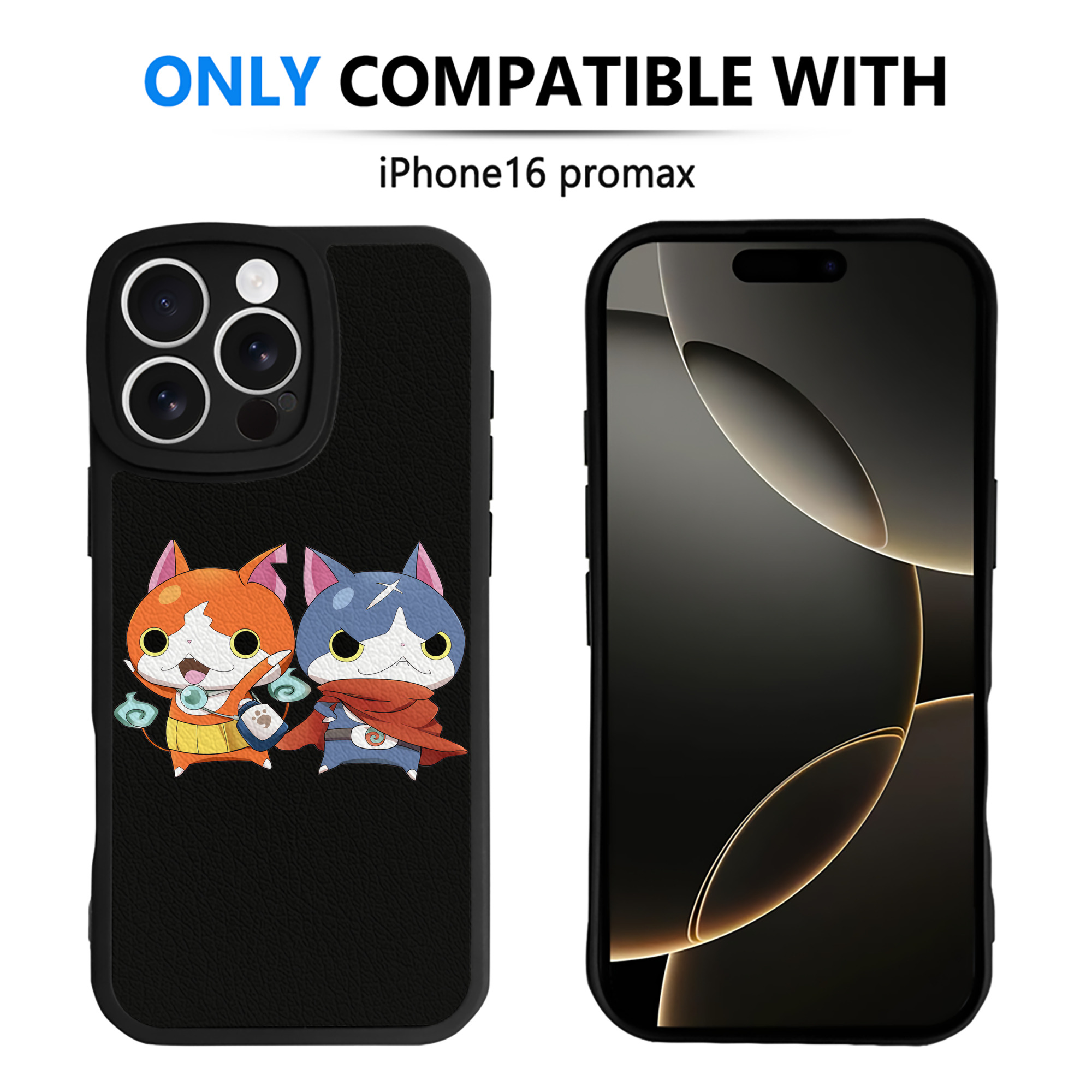 （画像用） 妖怪ウォッチ Yo-kai Watch 【iPhone 16シリーズ対応】シリコンスマホケース（レザー調） 材質：シリコン